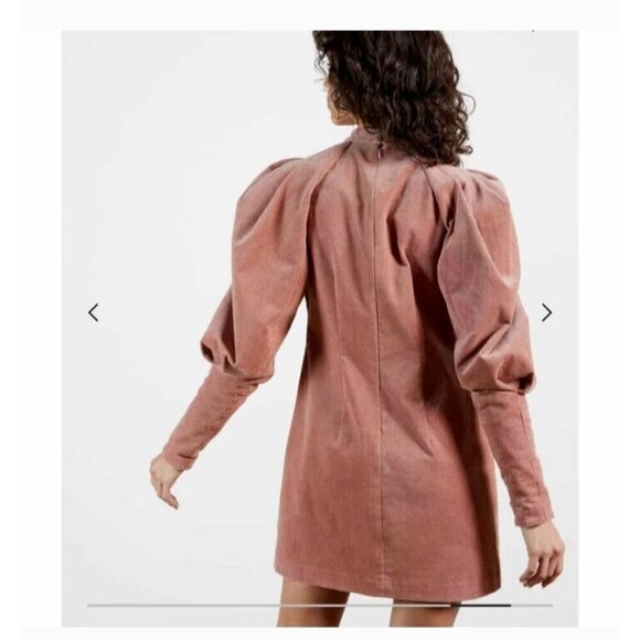 Ted Baker Tipto Exaggerated Long Sleeves Corduroy Mini Dress Size 1 US 4 - Picture 4 of 15